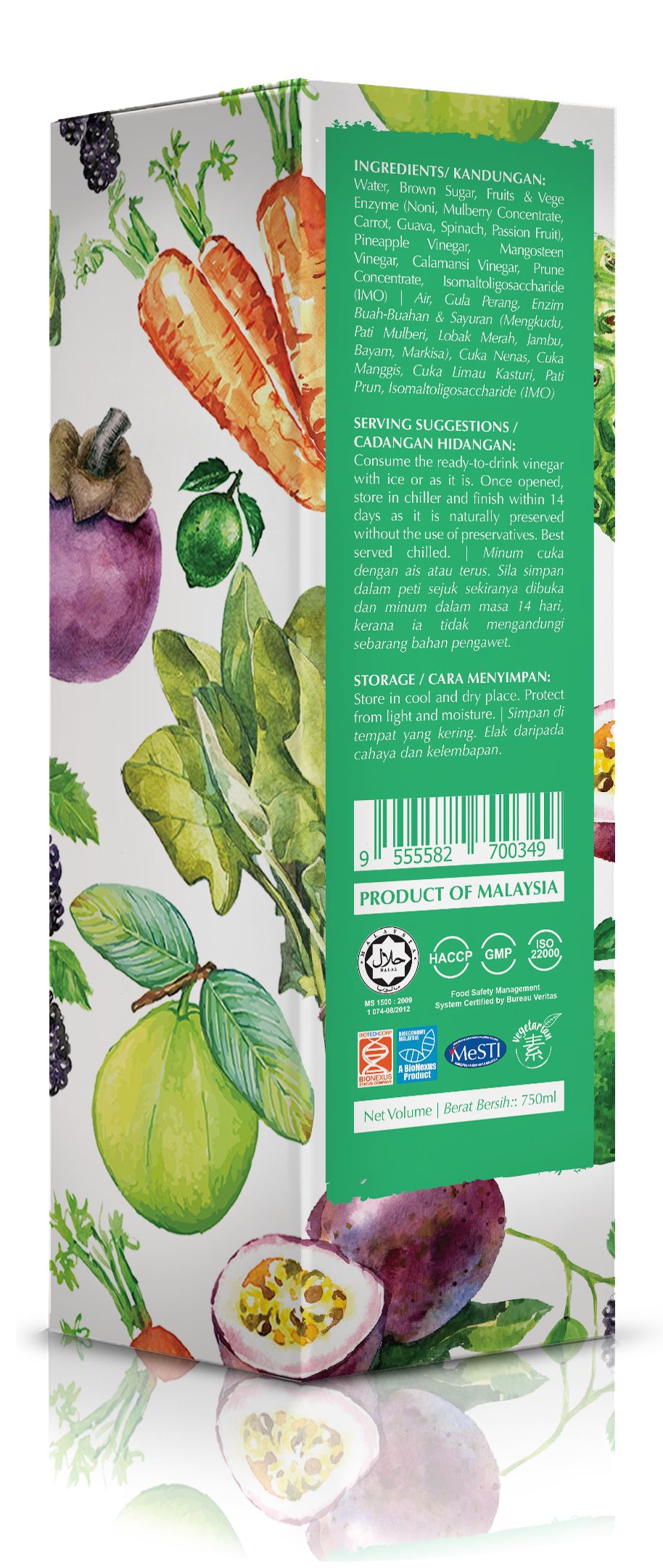 Fruits & Vegetables Vinegar (750ml) - Image 3