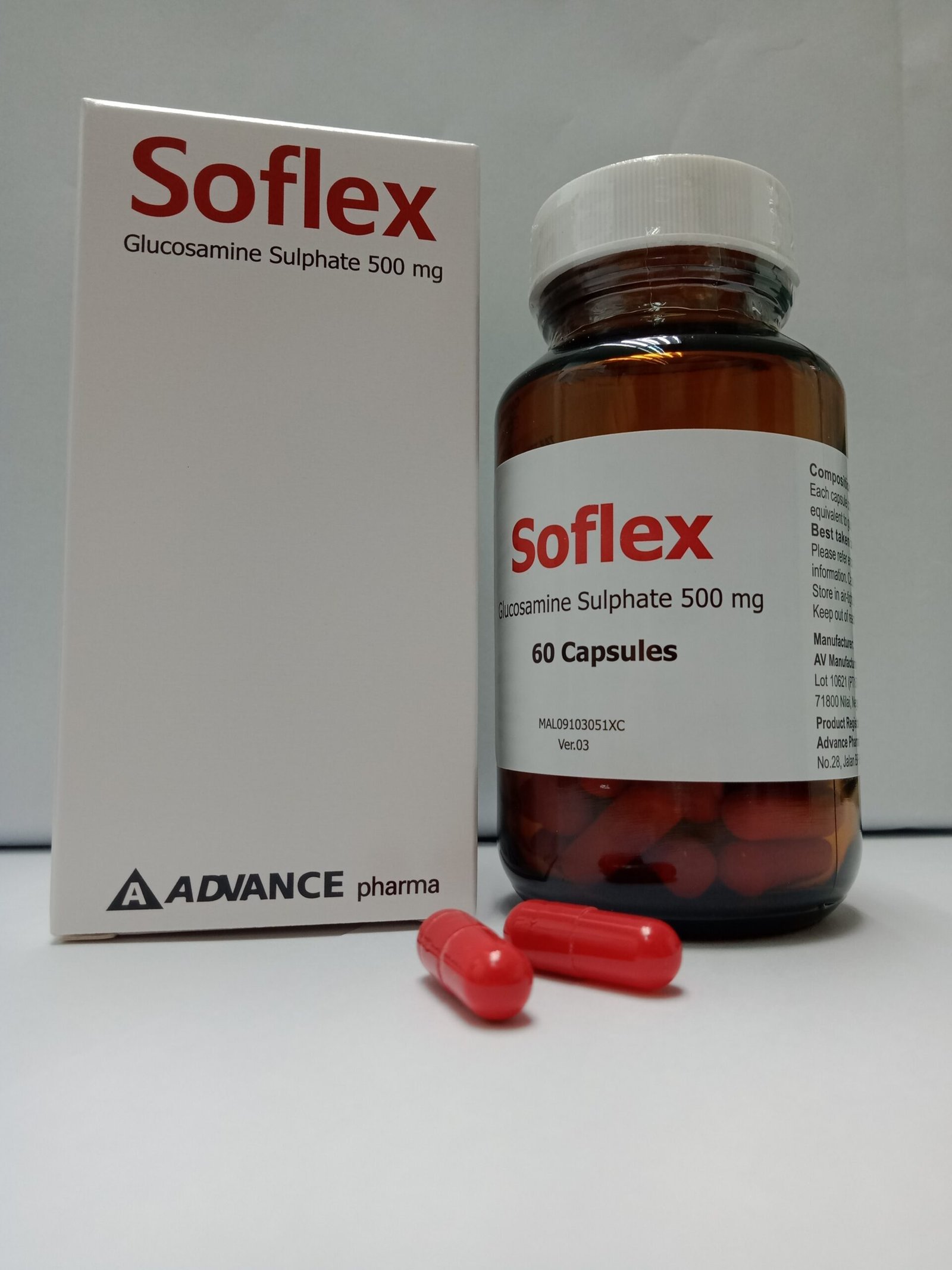 Soflex Glucosamine 500mg Capsules 60's