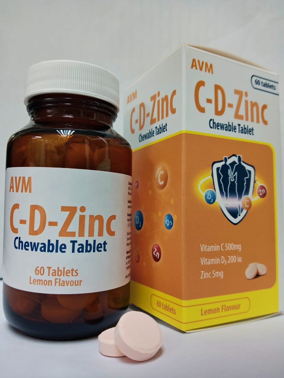 Vitamin C-D-ZC Chewable Tablets 60's