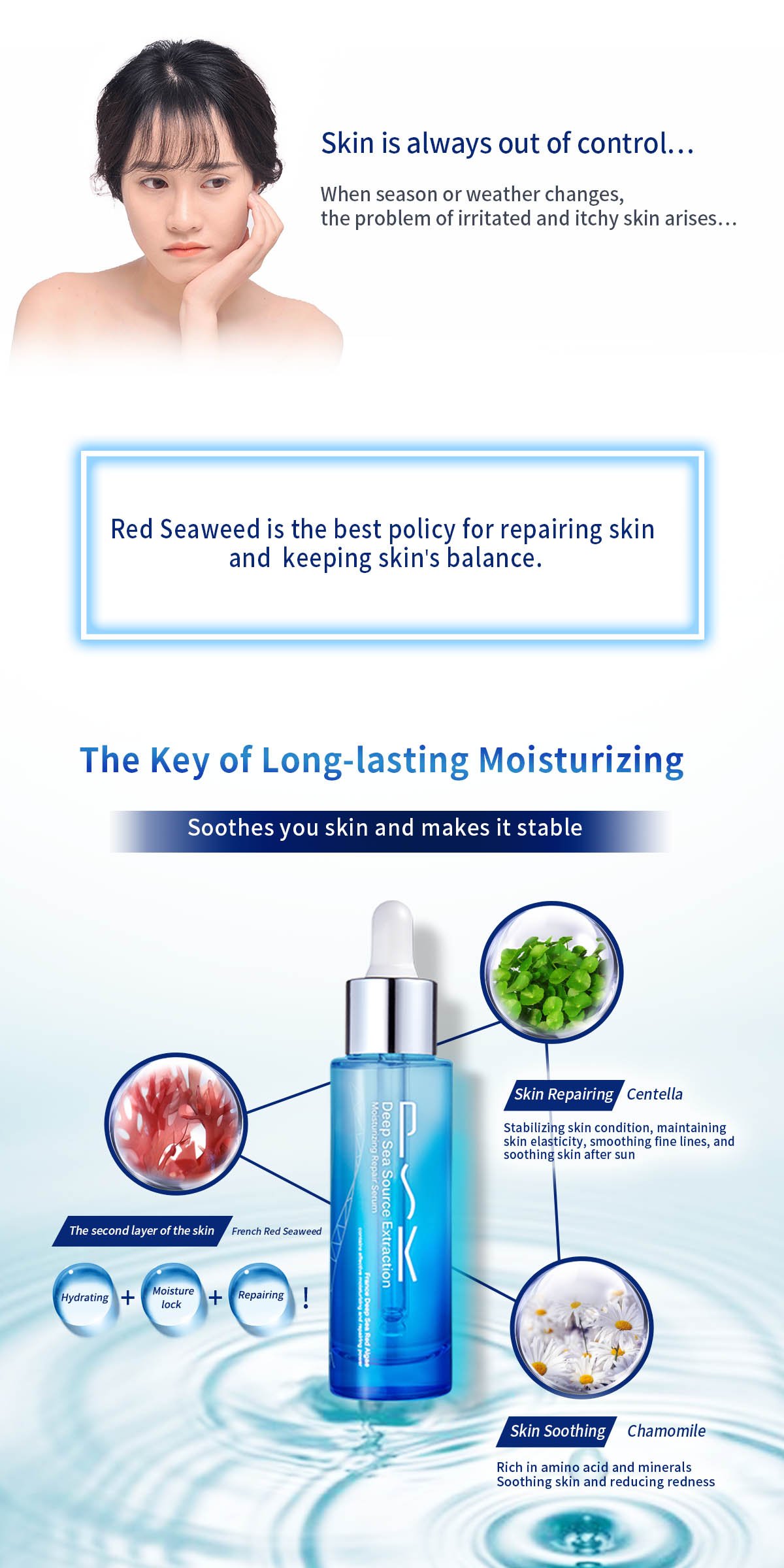 PSK Deep Sea Source Extraction Moisturizing Repair Serum (34ml) - Image 4