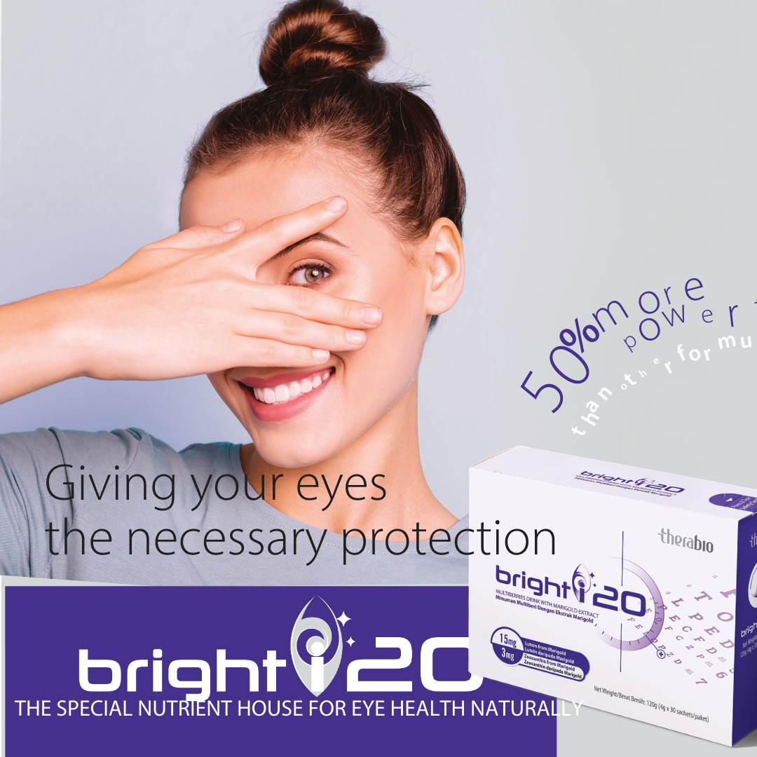 Therabio Bright i20 - Lutein Eye Supplement For Vision (Suplemen Mata Lutein) (30 Sachets/Box)