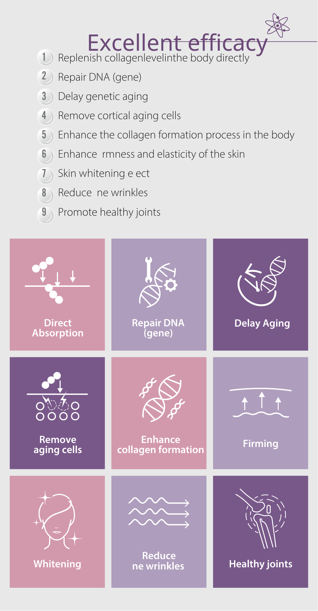 Therabio LuCOL-S 3.0 - The Amazing 7 Lustre Collagen Low Molecular Weight Collagen Peptide Type I & II - (20sachets x 10g) - Image 4