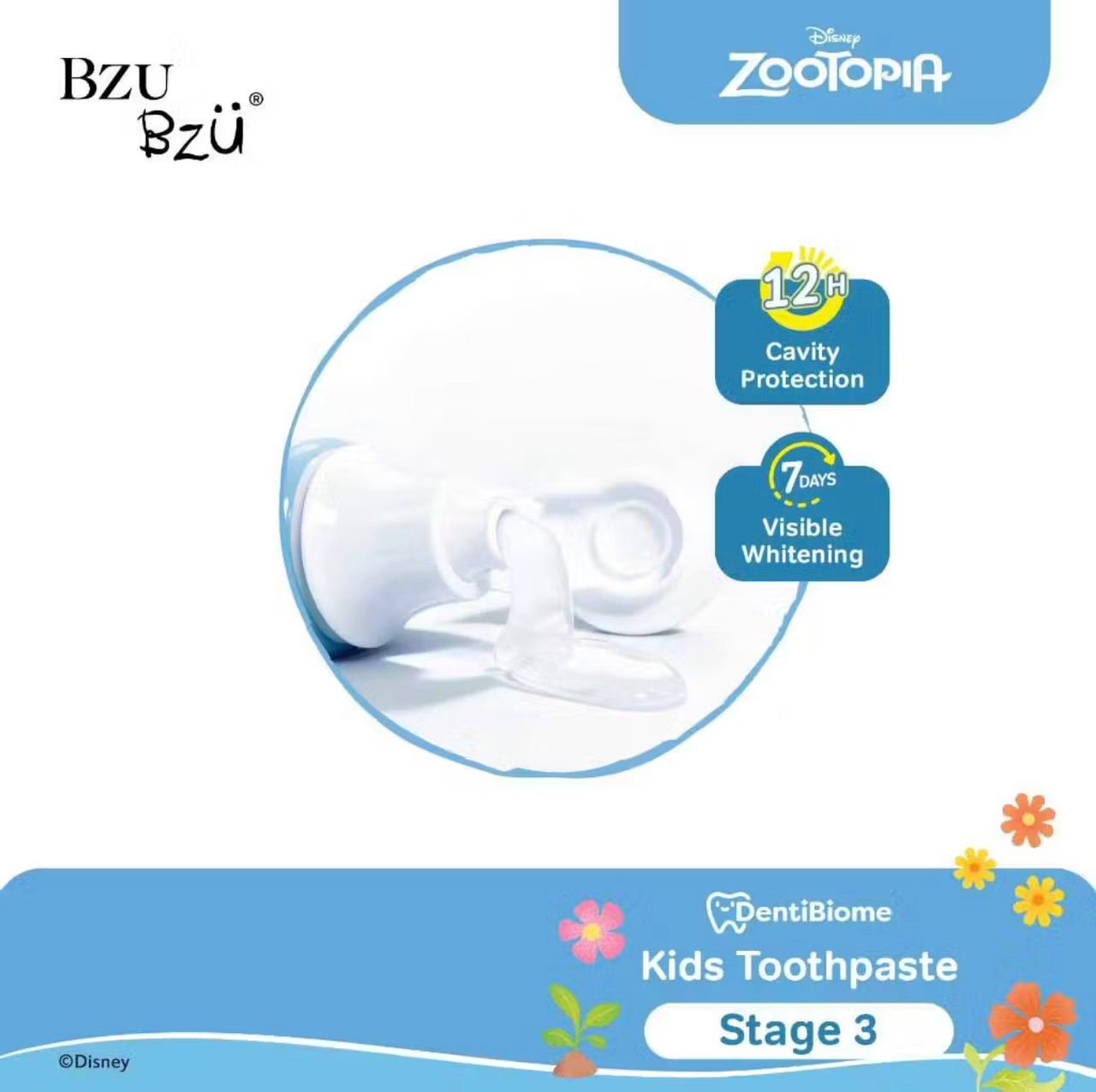 BZU BZU DentiBiome Kids Toothpaste (Blueberry) (Stage 3) - 50g - Image 6